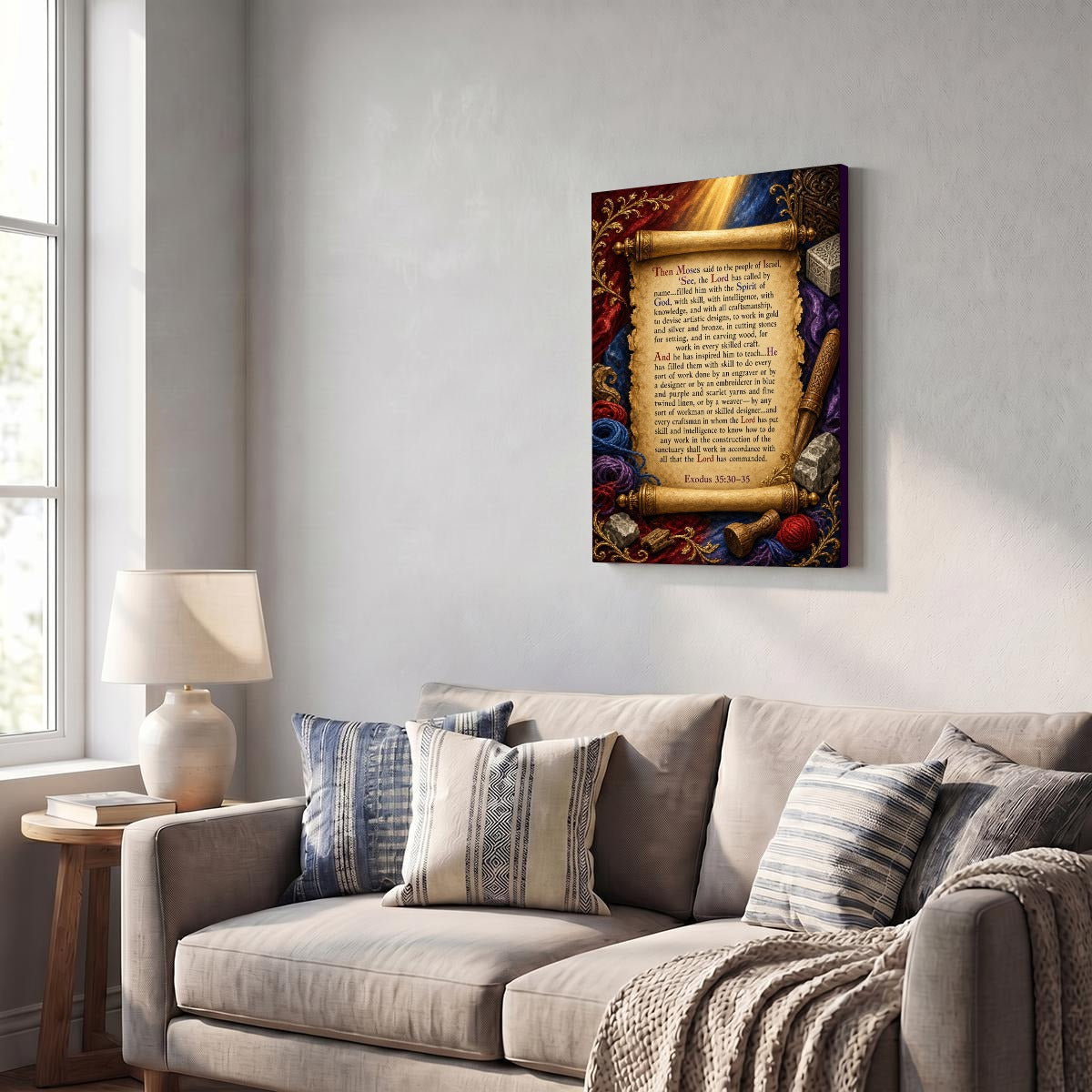 Vertical Framed Canvas Wall Art Printed in Canada
