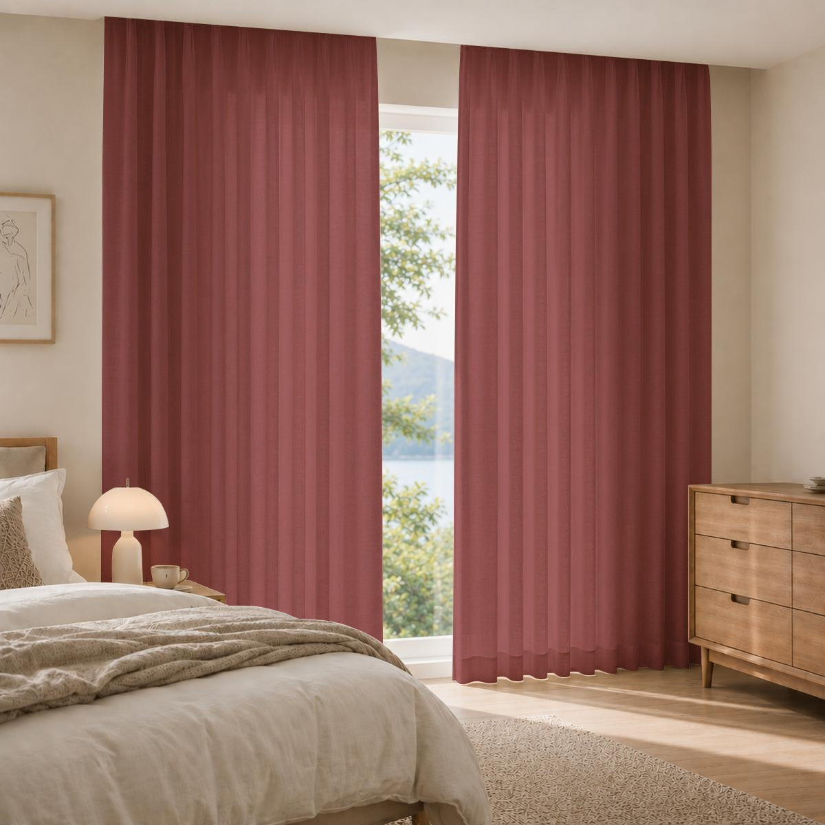 Square Blackout Curtains with Hooks | 265(GSM