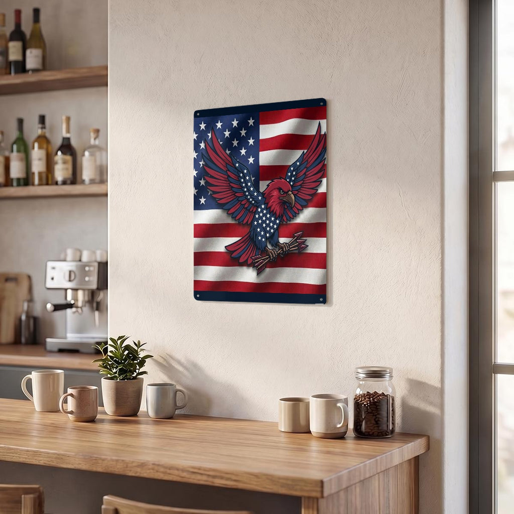 Thickened Rectangular Iron Wall Painting Printed in Canada