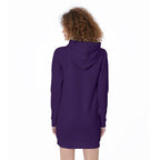 Felpa con cappuccio lunga da donna con stampa all-over