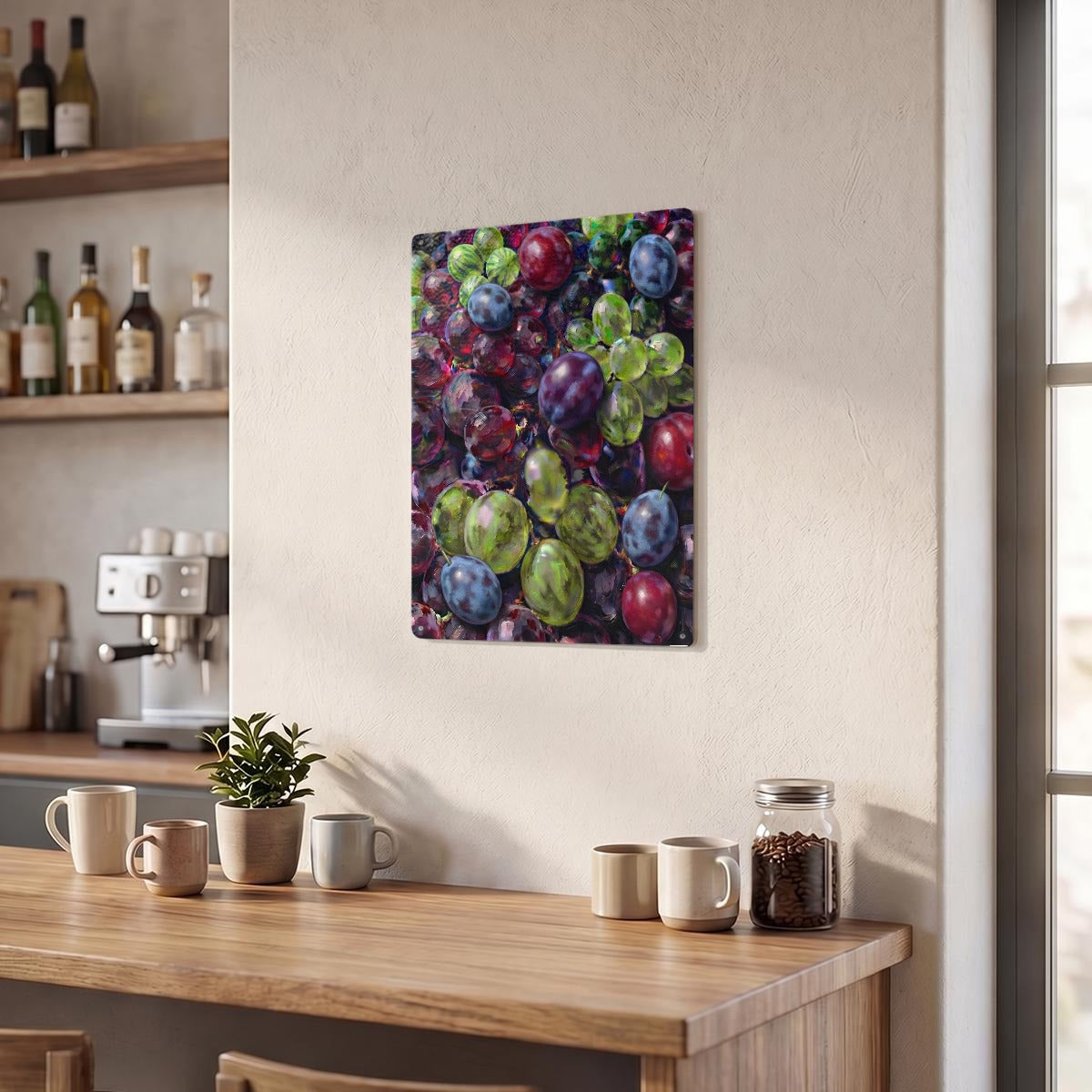 Bare Good Fruit Thickened Rectangular Iron Wall Painting