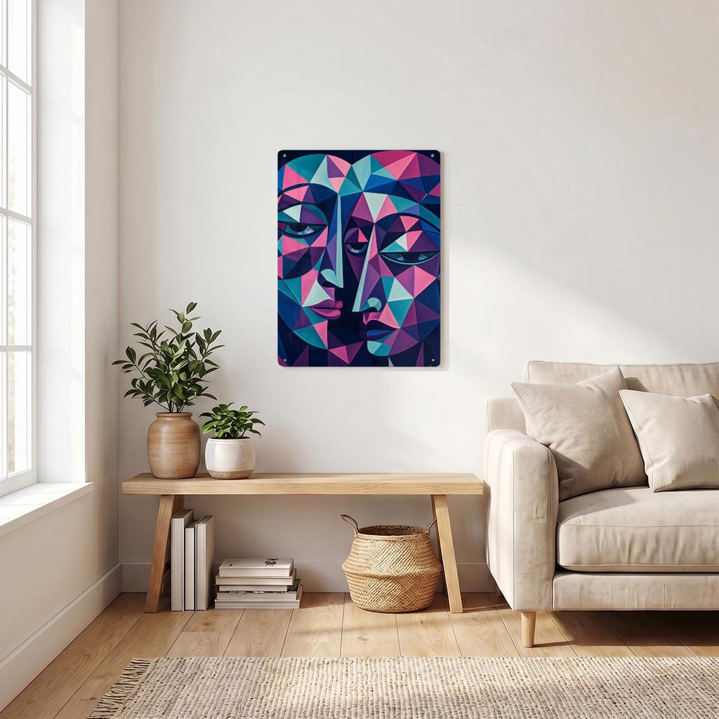 Thickened Rectangular Iron Wall Painting Printed in Canada