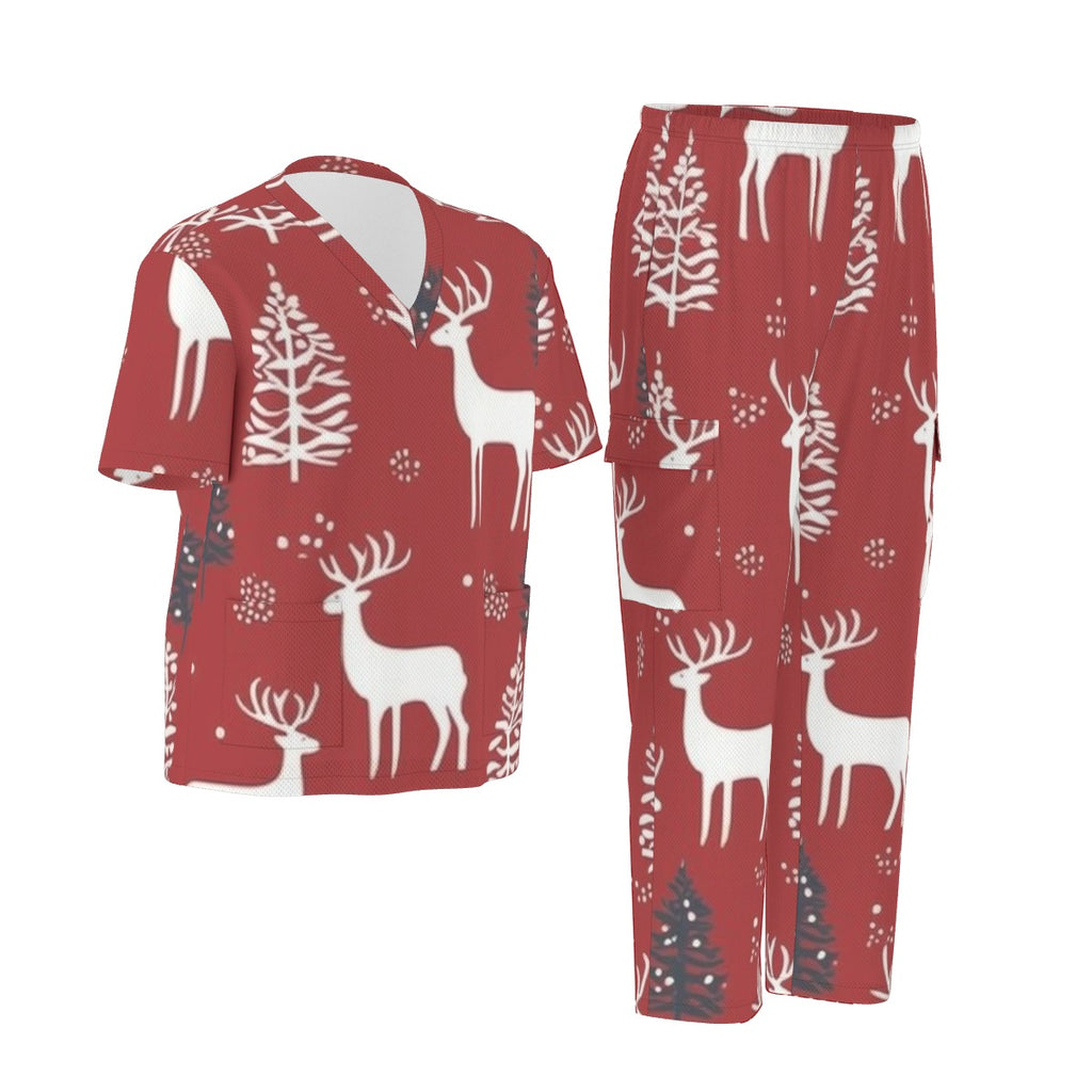 All-Over Print Unisex Scrub Set|Birdseye