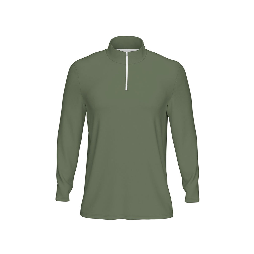 All-Over Print Men's Sports Collar Jersey With Long Sleeve| Interlock