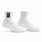 Embroidery Sports Quarter Socks|Cotton