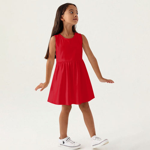 All-Over Print Girls Sleeveless A-Line Dress