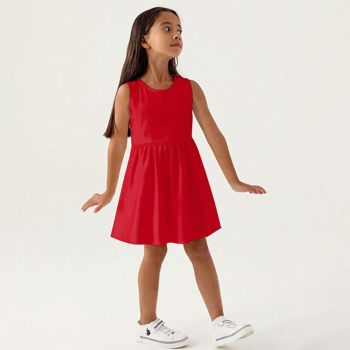 All-Over Print Girls Sleeveless A-Line Dress