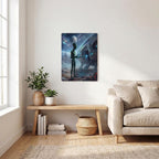 Alien Thickened Rectangular Iron Wall Painting Printed in Canada