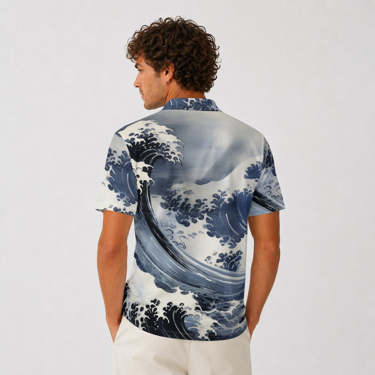 Polo pour homme en polyester épais avec impression intégrale | 210 g/m²