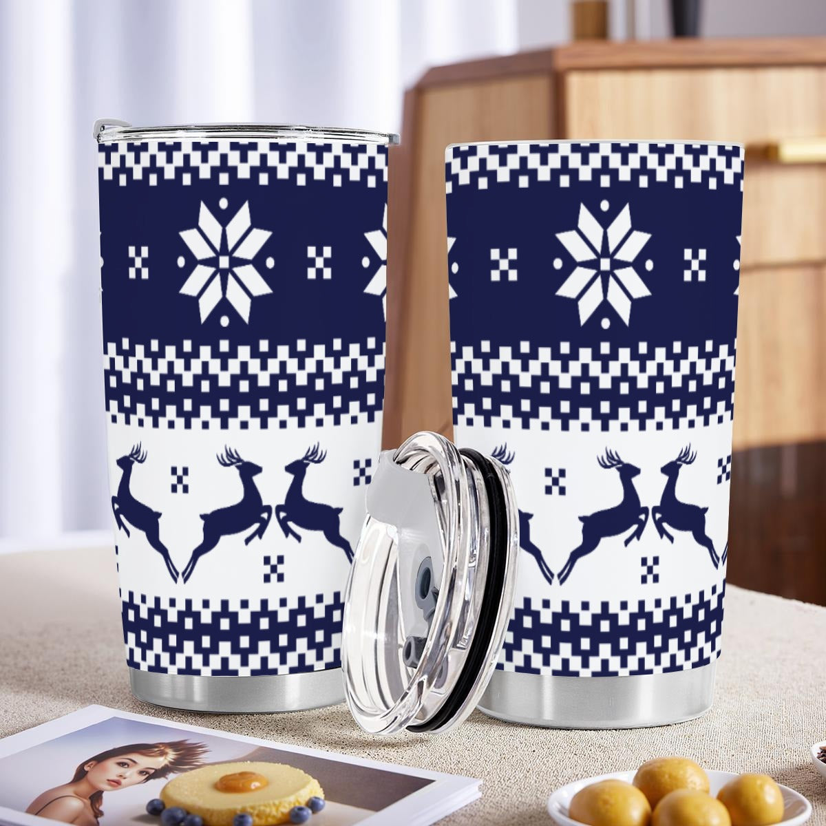 Custom 20OZ Tumbler With Sliding Lid Printed in USA