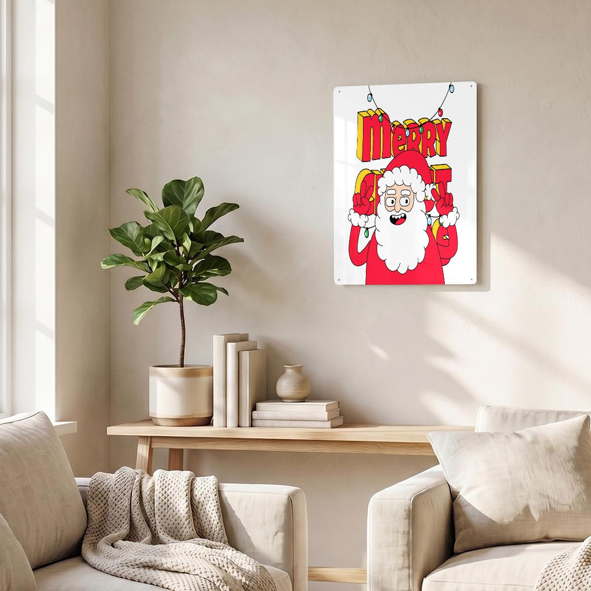 Thickened Rectangular Iron Wall Painting Printed in Canada