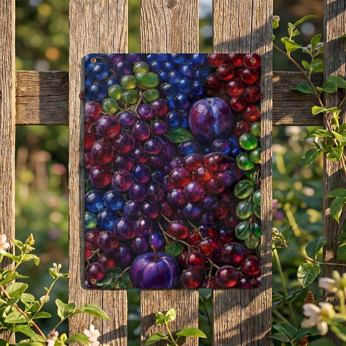 Thickened Rectangular Iron Wall Painting Printed in Canada