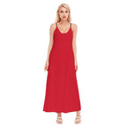 Vestito da donna con stampa integrale e spalline sottili