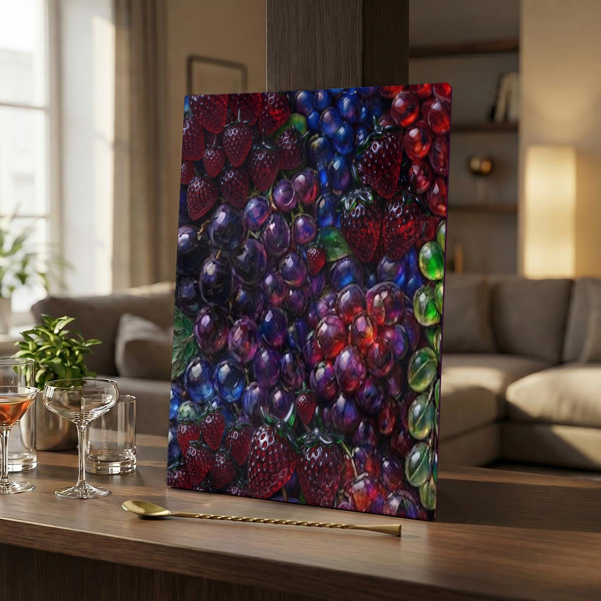 Vertical Framed Canvas Wall Art Printed in Canada