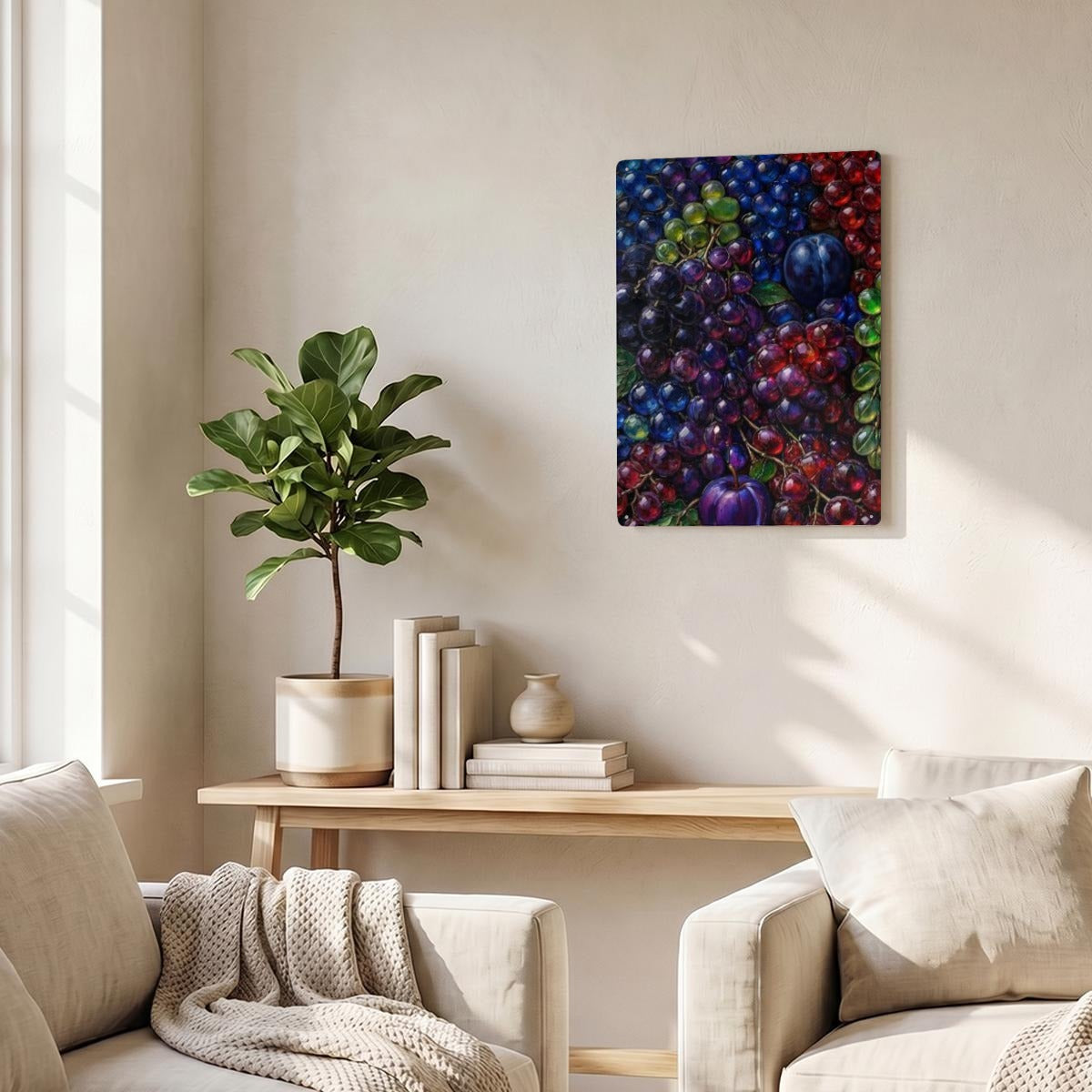 Bare Good Fruit Thickened Rectangular Iron Wall Painting Printed in Canada
