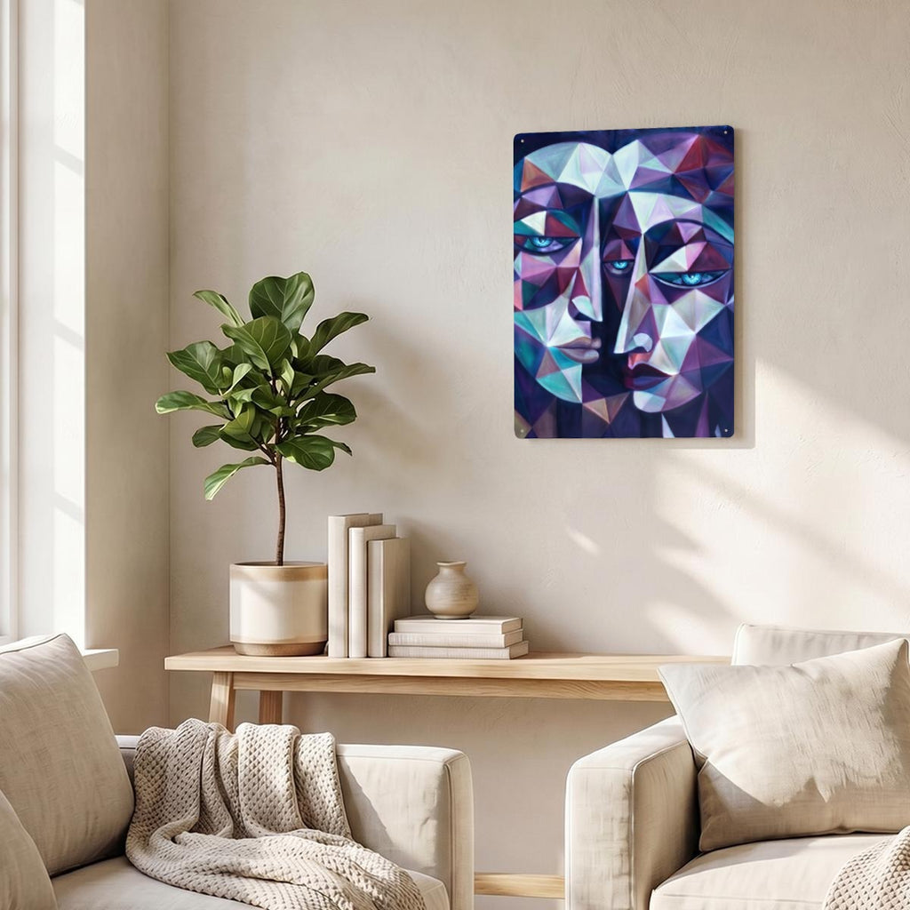 Thickened Rectangular Iron Wall Painting Printed in Canada