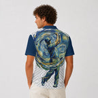 All-Over Print Men's Heavyweight Polyester Polo Shirt|210GSM
