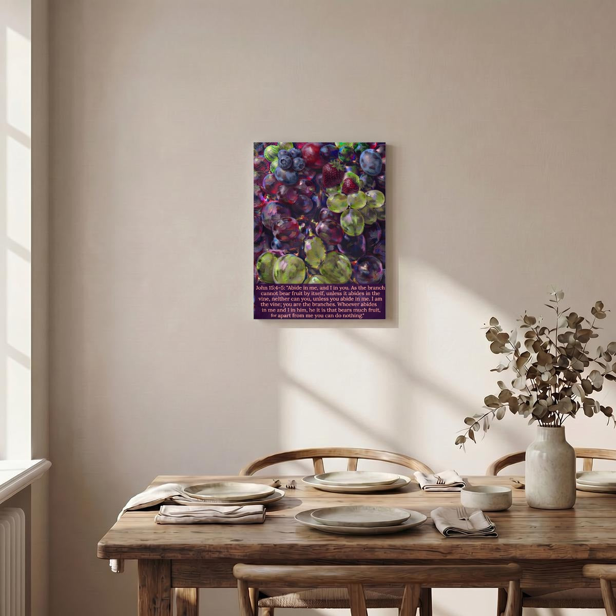 Vertical Framed Canvas Wall Art Printed in Canada