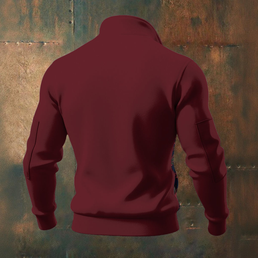 All-Over Print Men's Thick Knit Fleece Jacket