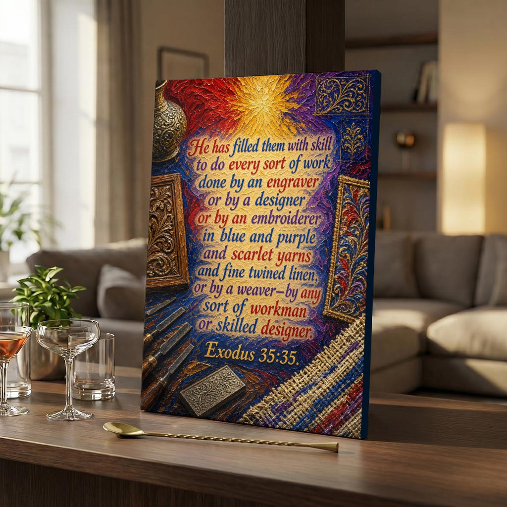 Vertical Framed Canvas Wall Art Printed in Canada