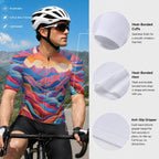 aop Men's Short-Sleeve Cycling Jersey With Black Zipper|Bonded Seam