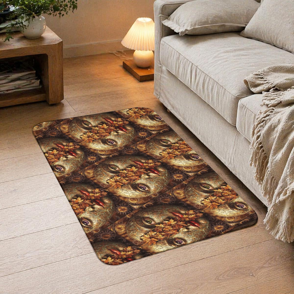 Rounded Diatom Mud Floor Mat Printed in Canada