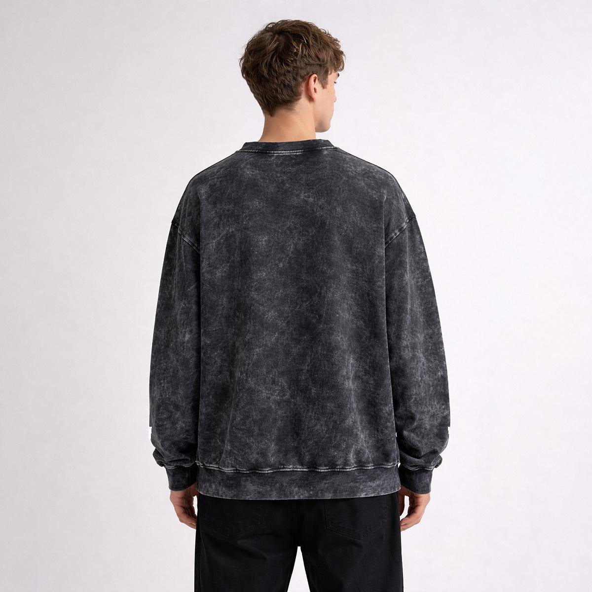 Men’s Distressed Vintage Wash Sweatshirt|360GSM DTG