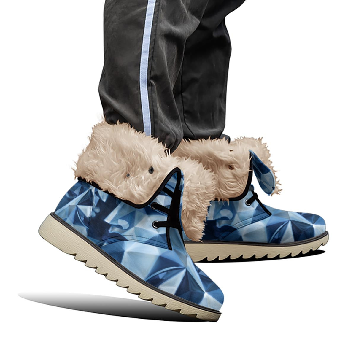 All-Over Print Women's Plush Boots