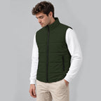 All-Over Print Unisex Quilted Full-Zip Padded Vest