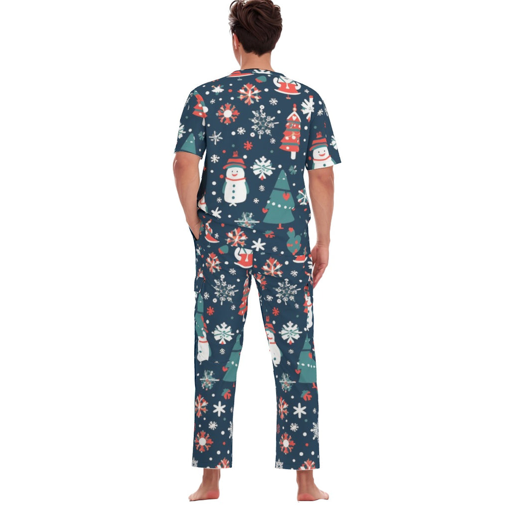 All-Over Print Unisex Scrub Set With Six Pocket