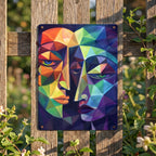 Thickened Rectangular Iron Wall Painting Printed in Canada