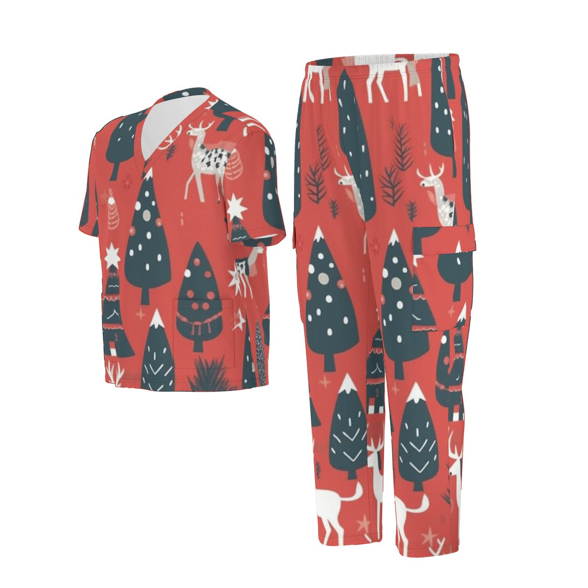 All-Over Print Unisex Scrub Set|Birdseye