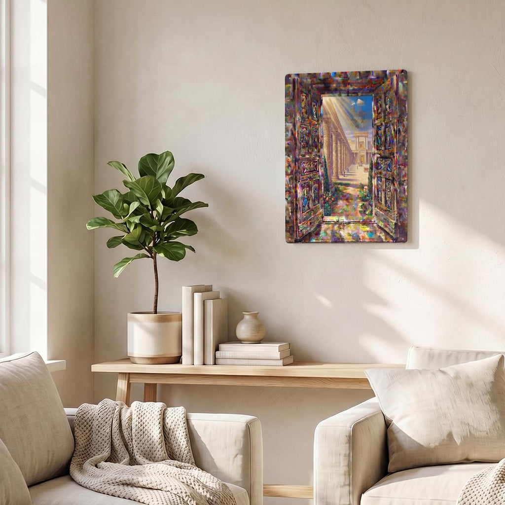 Thickened Rectangular Iron Wall Painting Printed in Canada