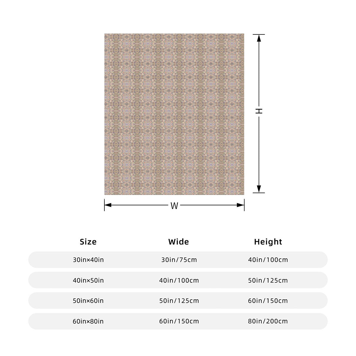 Gram Flannel Blanket - Vertical Style Printed in USA|290GSM