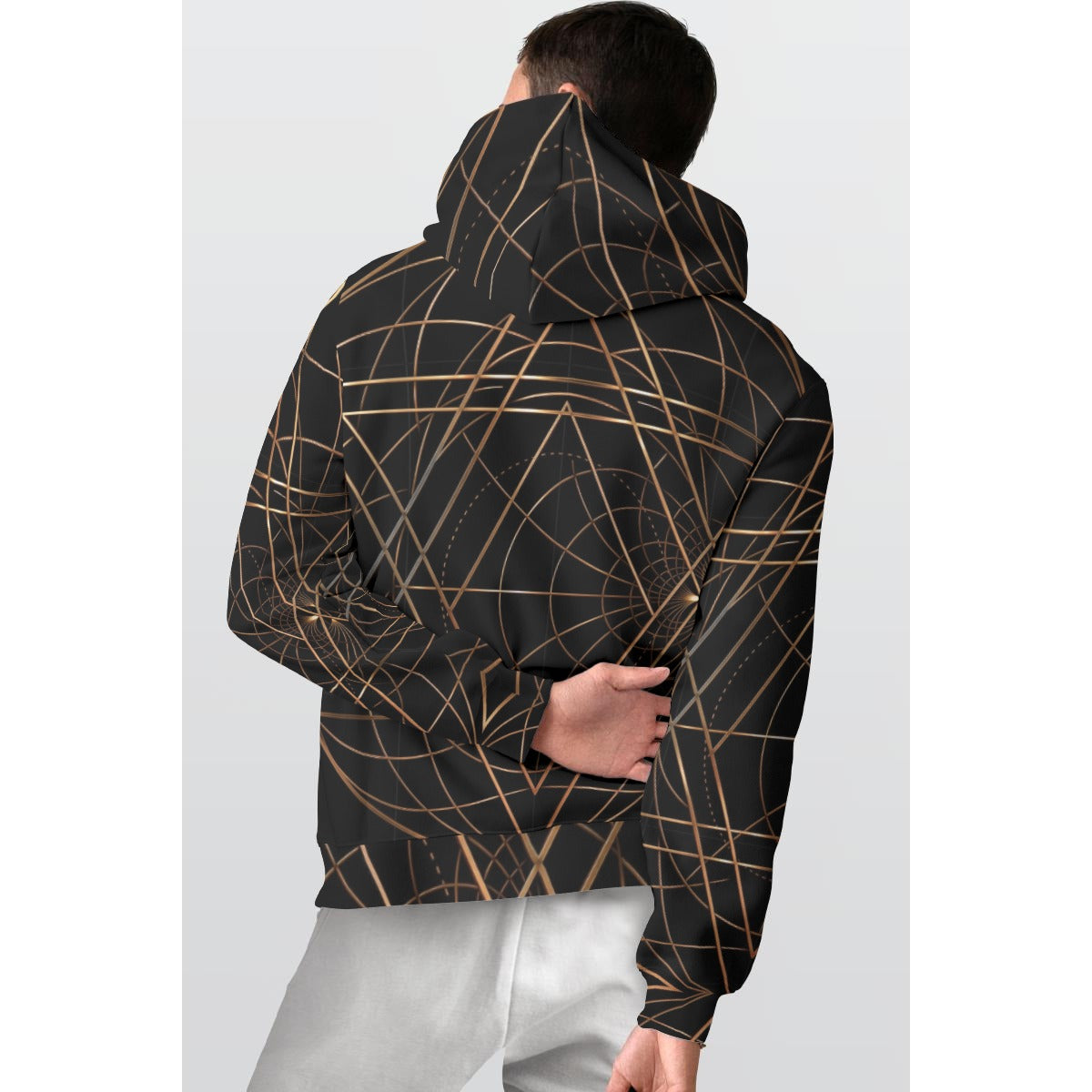 All-Over Print Men's Thicken Pullover Hoodie