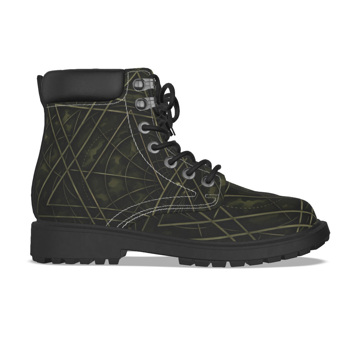 All-Over Print Men's Short Boots