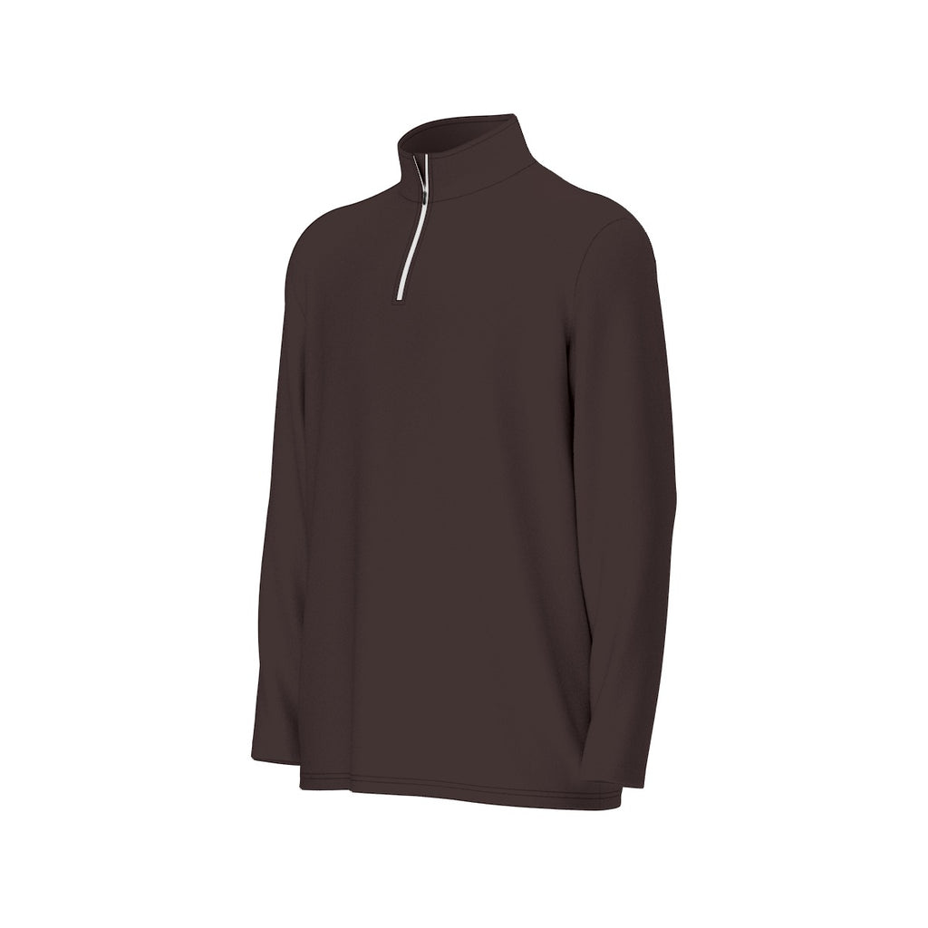Maglia sportiva da uomo con stampa all-over, colletto e maniche lunghe