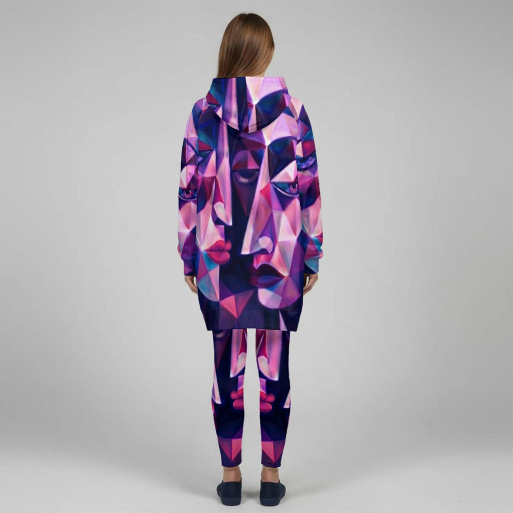 All-Over Print Women's Stretch Hoodie Set