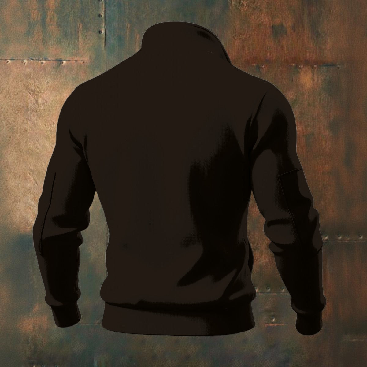 All-Over Print Men's Thick Knit Fleece Jacket