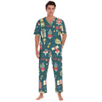 All-Over Print Unisex Scrub Set With Six Pocket
