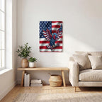 Thickened Rectangular Iron Wall Painting Printed in Canada