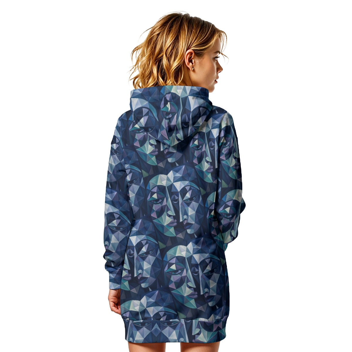 All-Over Print Women's Heavy Fleece Long Hoodie
