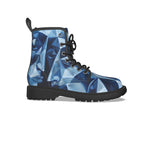 All-Over Print Women's Martin Short Boots With Black Bottom