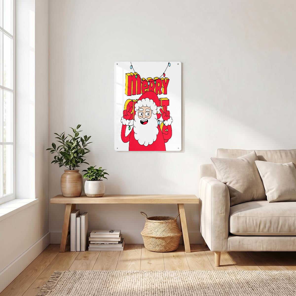 Thickened Rectangular Iron Wall Painting Printed in Canada