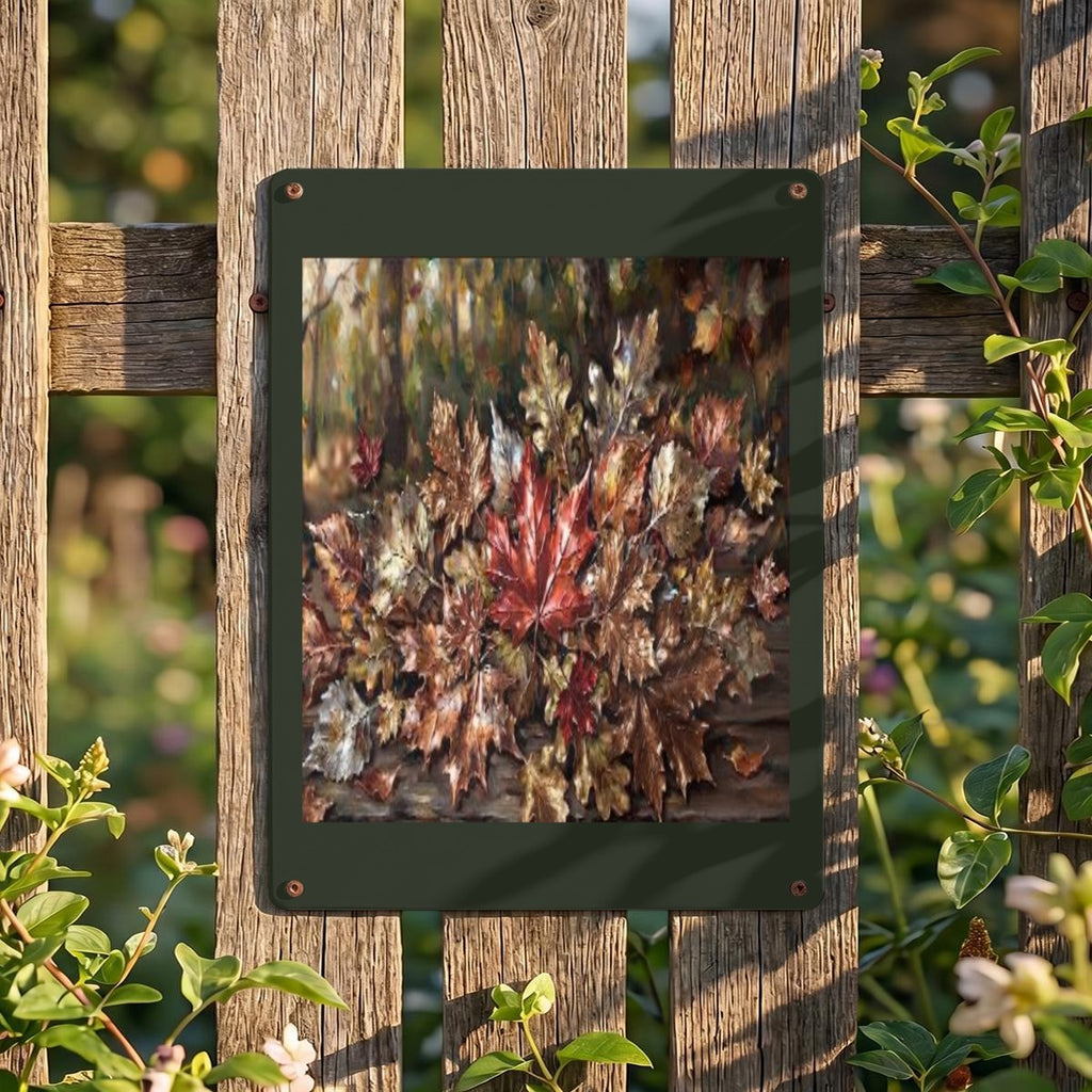Thickened Rectangular Iron Wall Painting Printed in Canada