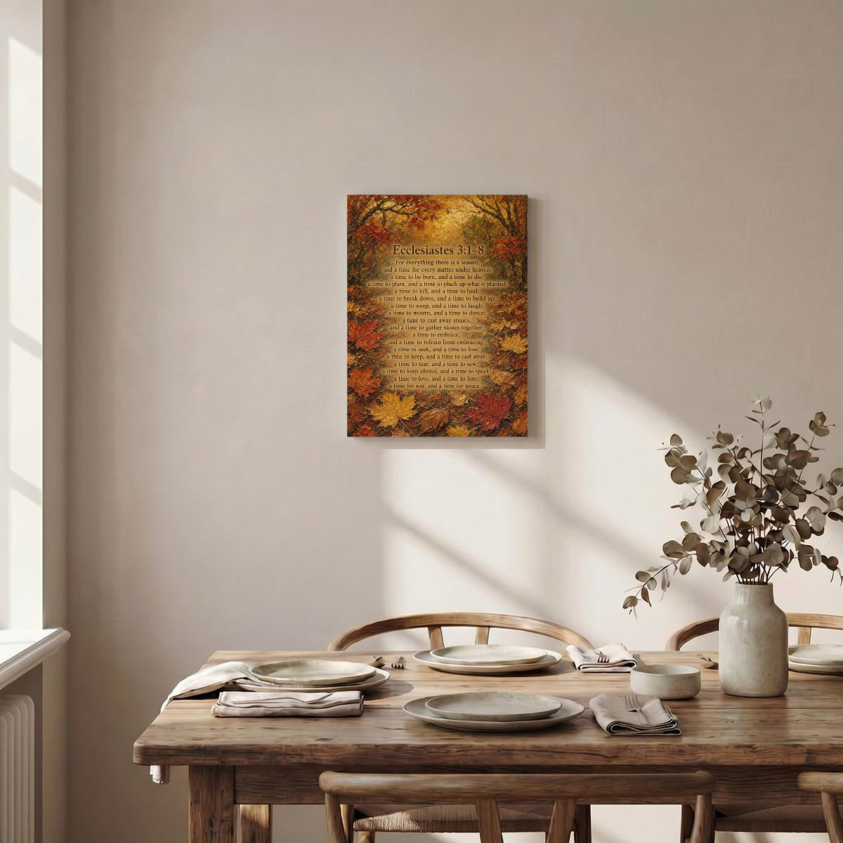 Vertical Framed Canvas Wall Art Printed in Canada