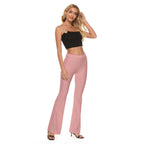 All-Over Print Women's High Elastic Flare Pants