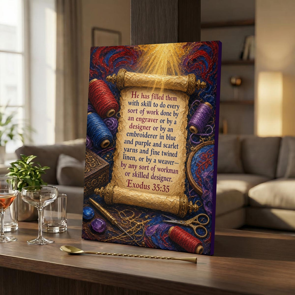 Vertical Framed Canvas Wall Art Printed in Canada