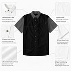 All-Over Print Men's Breathable Shirt|140GSM Slub Cotton