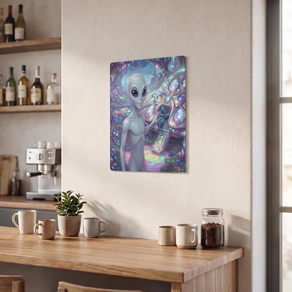 Thickened Rectangular Iron Wall Painting Printed in Canada